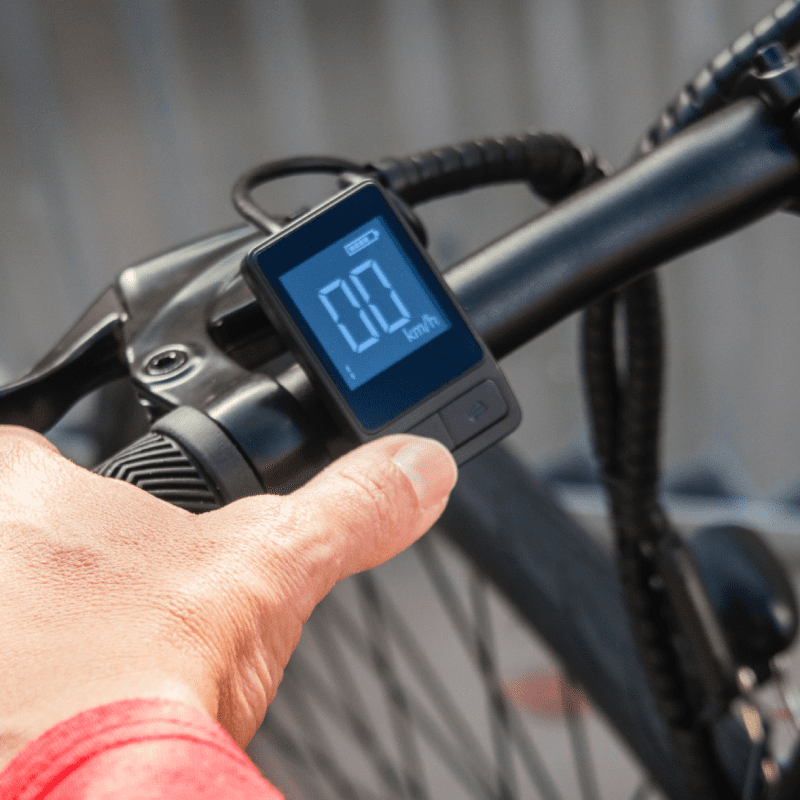 E-bike with digital meter